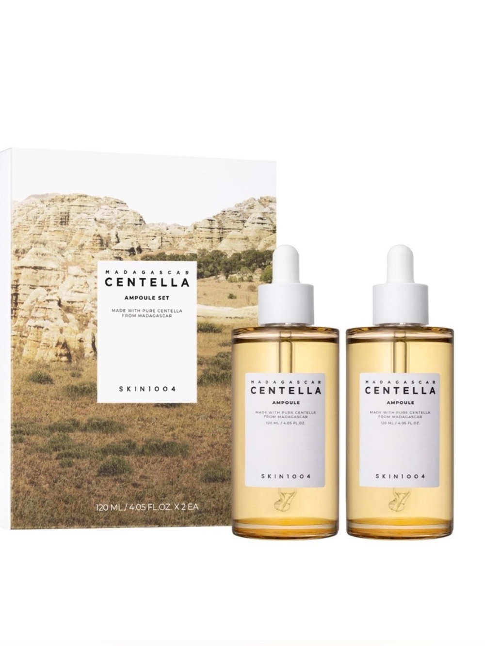 SKIN1004 Centella Ampoule Set, 4.05 fl oz,
2-pack